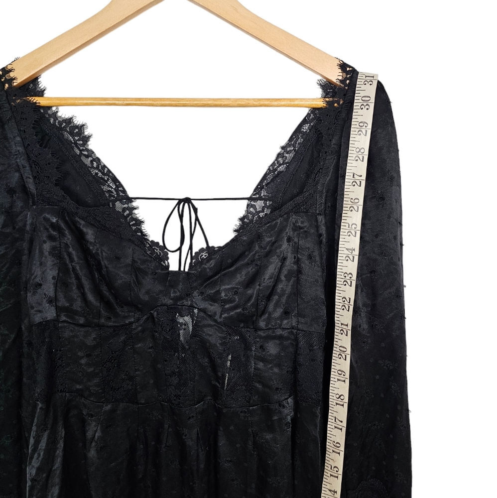 For Love and Lemons Natalie Mini Dress Black Size Medium New With Tags - Picture 7 of 10